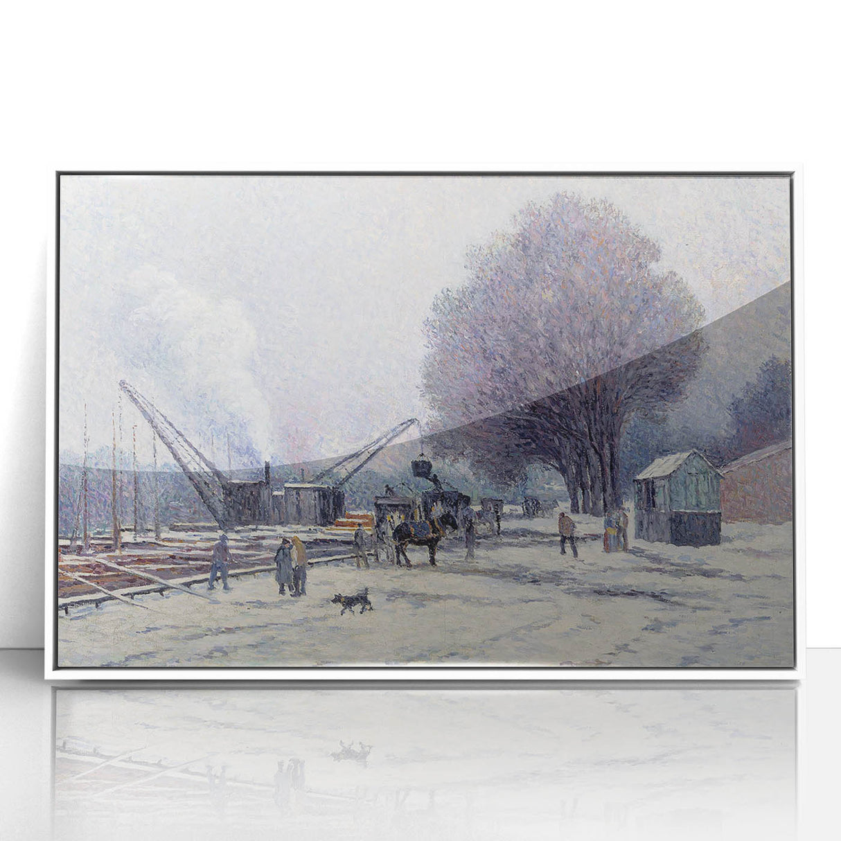 The Boulogne Embankment: Maximilien Luce's Winter Impressionist Art