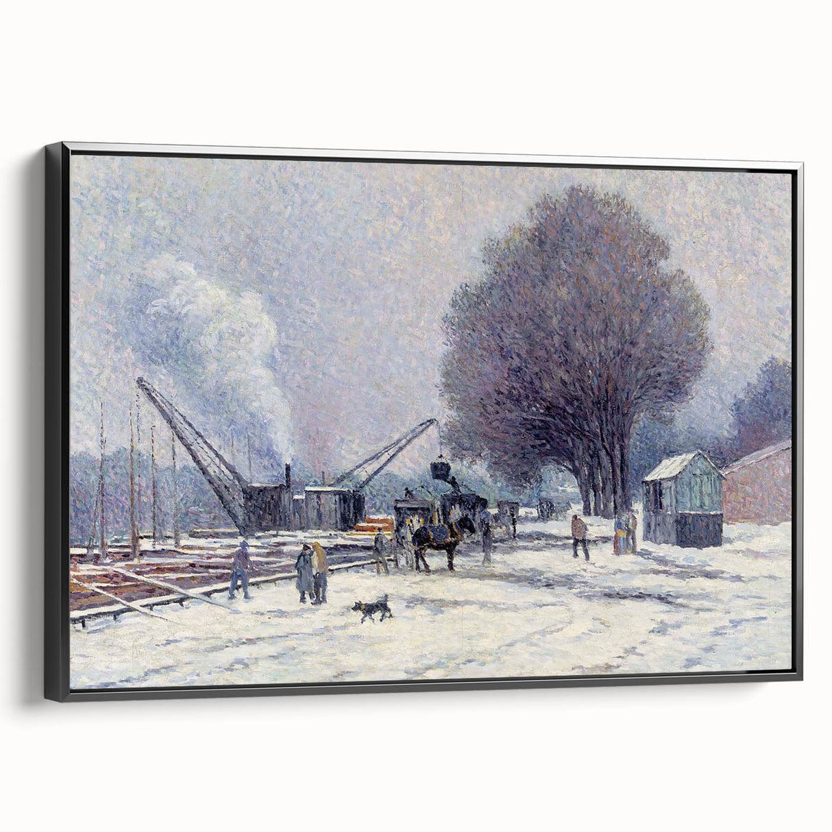 The Boulogne Embankment: Maximilien Luce's Winter Impressionist Art