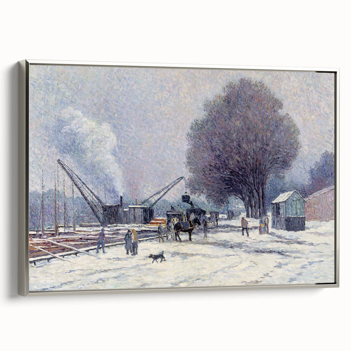 The Boulogne Embankment: Maximilien Luce's Winter Impressionist Art