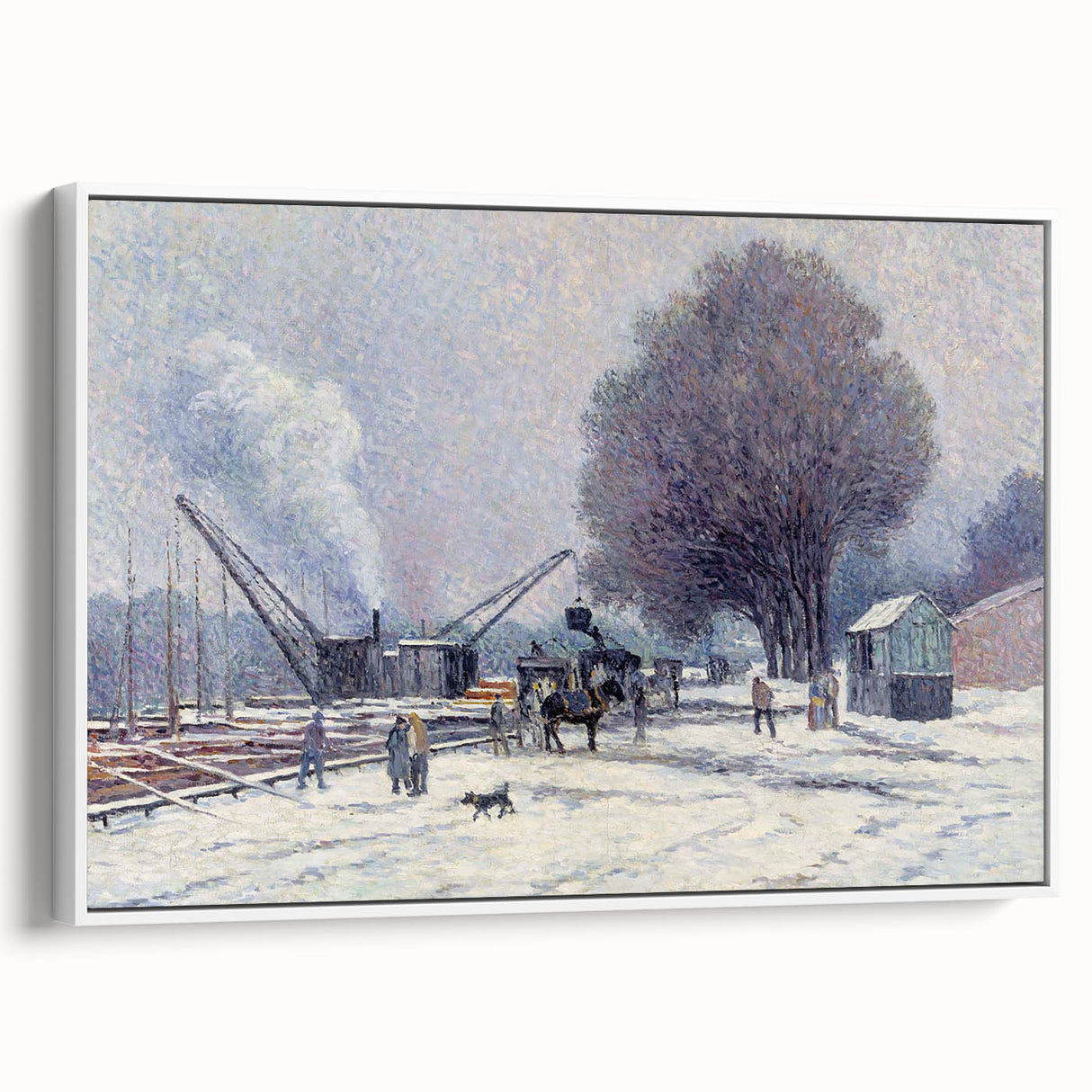 The Boulogne Embankment: Maximilien Luce's Winter Impressionist Art