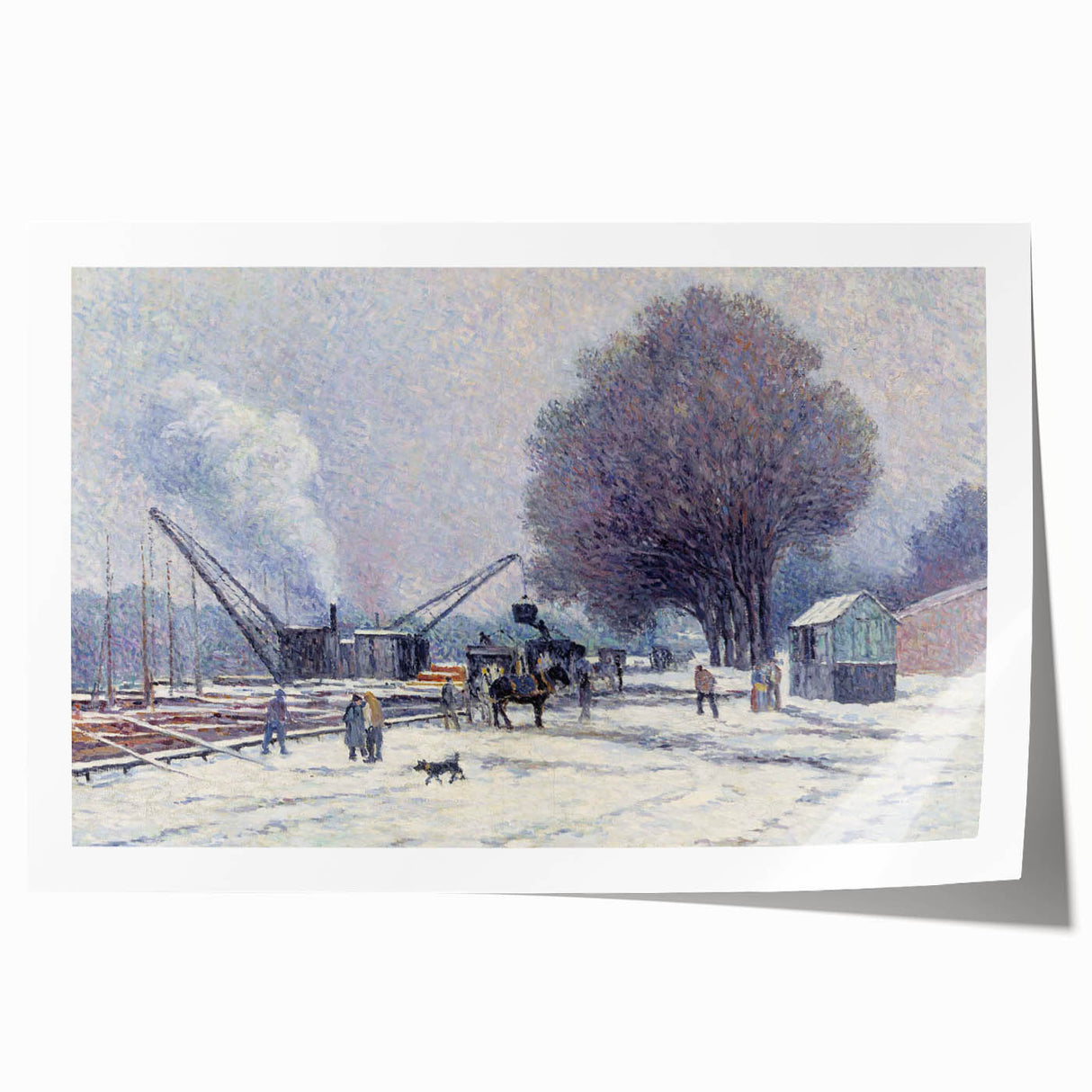 The Boulogne Embankment: Maximilien Luce's Winter Impressionist Art