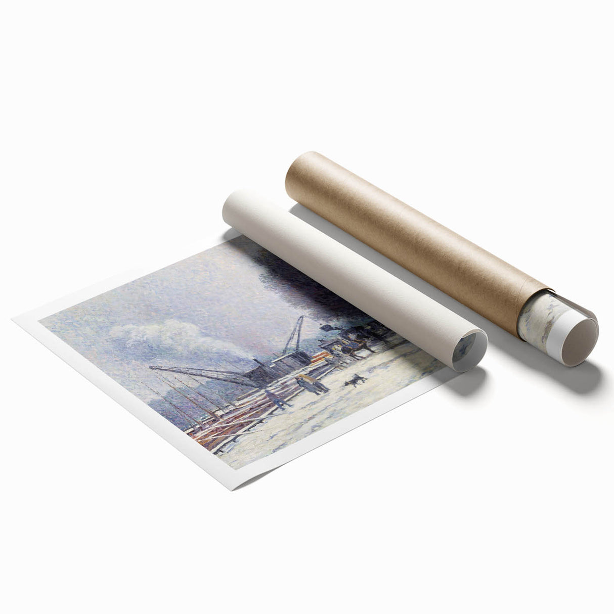 The Boulogne Embankment: Maximilien Luce's Winter Impressionist Art