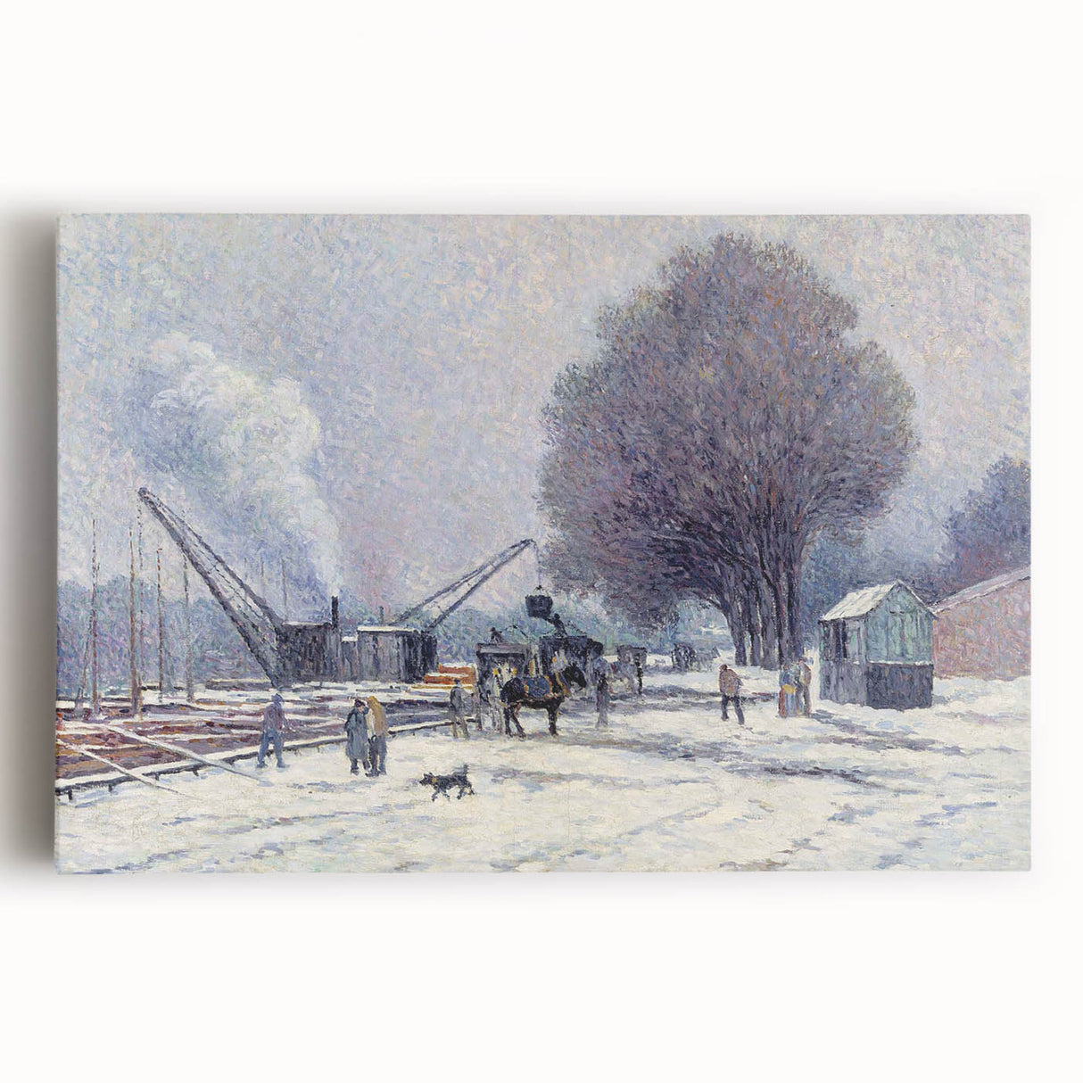 The Boulogne Embankment: Maximilien Luce's Winter Impressionist Art