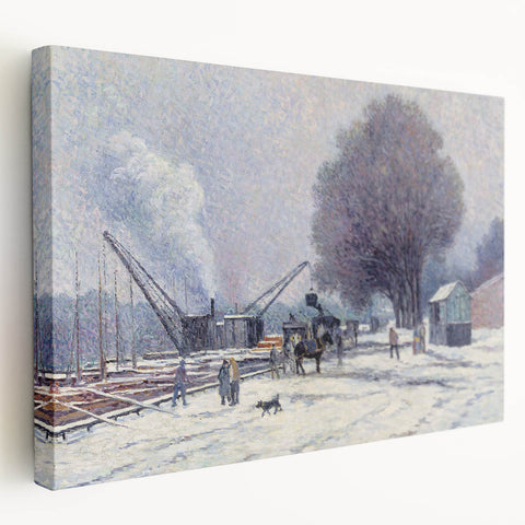 The Boulogne Embankment: Maximilien Luce's Winter Impressionist Art