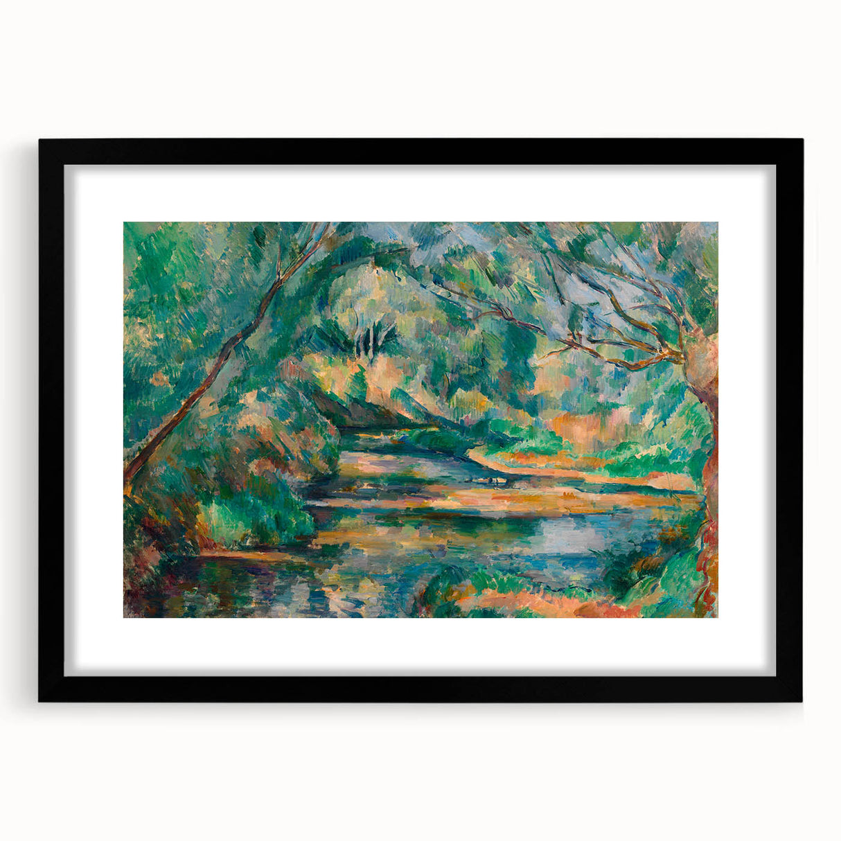 The Brook: Paul Cézanne's Impressionist Landscape Wall Art