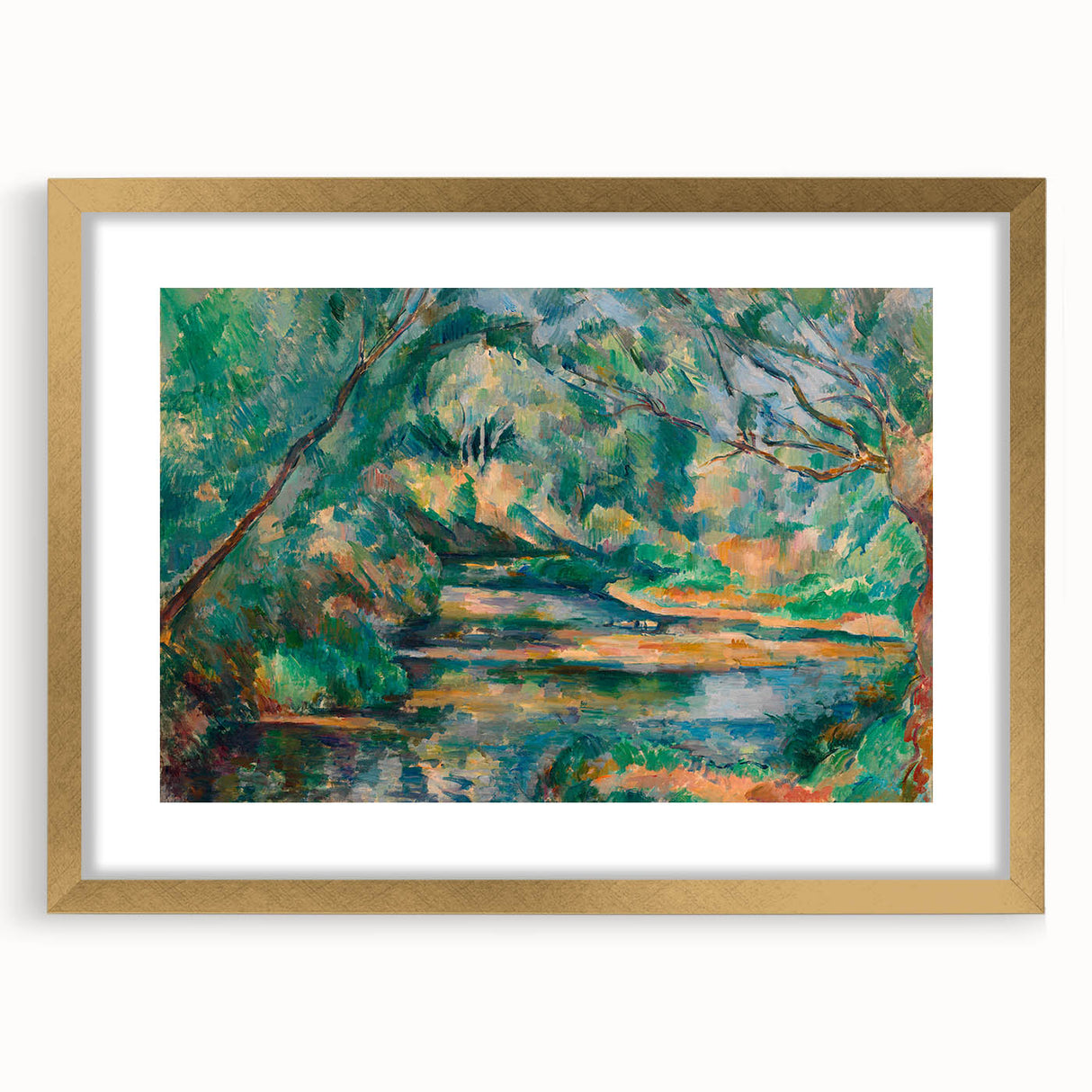 The Brook: Paul Cézanne's Impressionist Landscape Wall Art