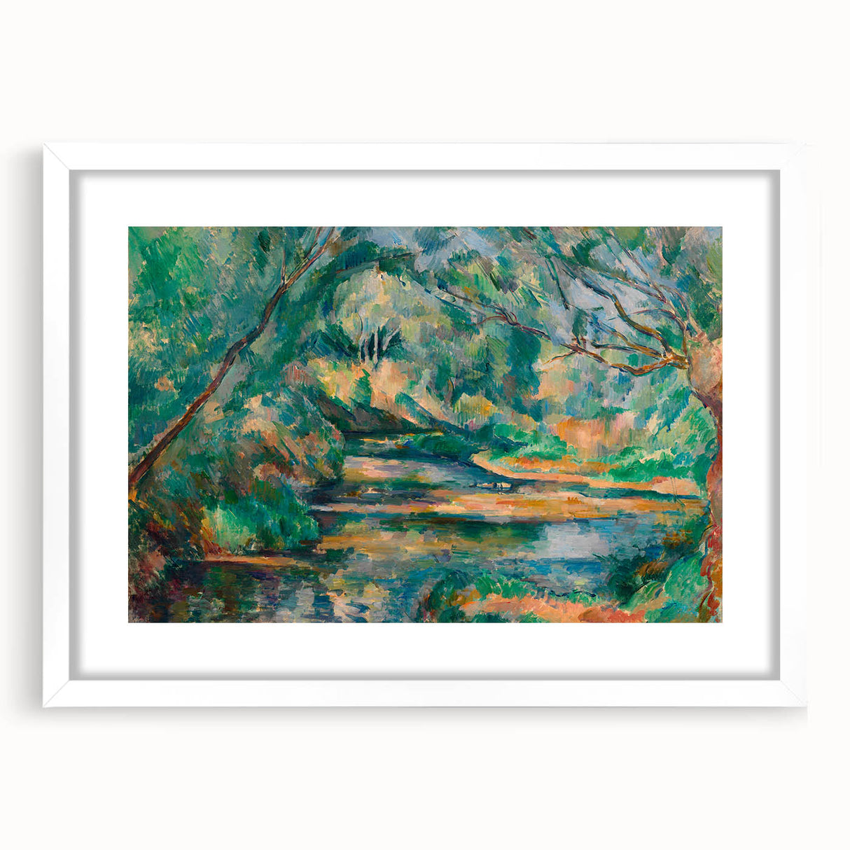 The Brook: Paul Cézanne's Impressionist Landscape Wall Art