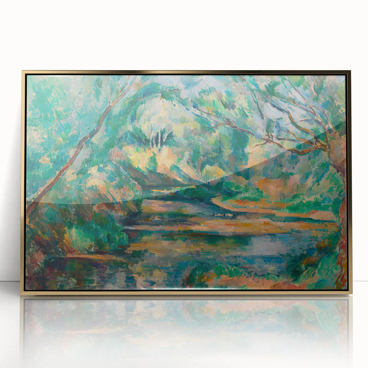 The Brook: Paul Cézanne's Impressionist Landscape Wall Art