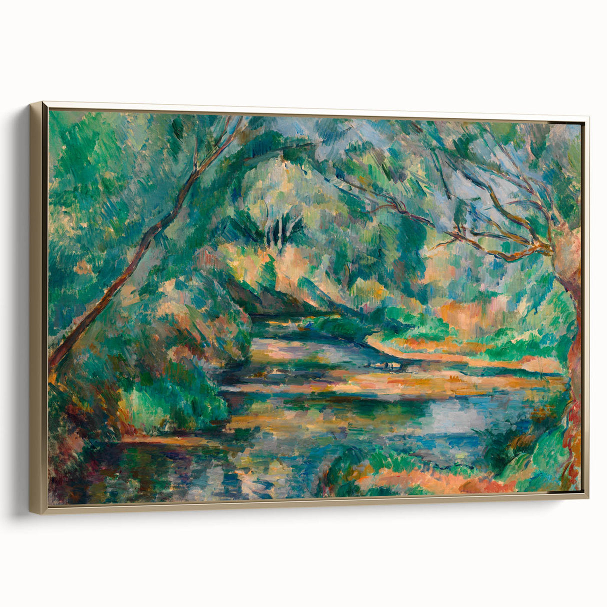 The Brook: Paul Cézanne's Impressionist Landscape Wall Art