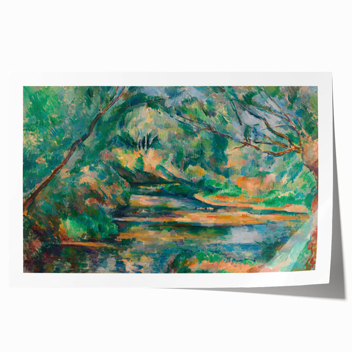 The Brook: Paul Cézanne's Impressionist Landscape Wall Art