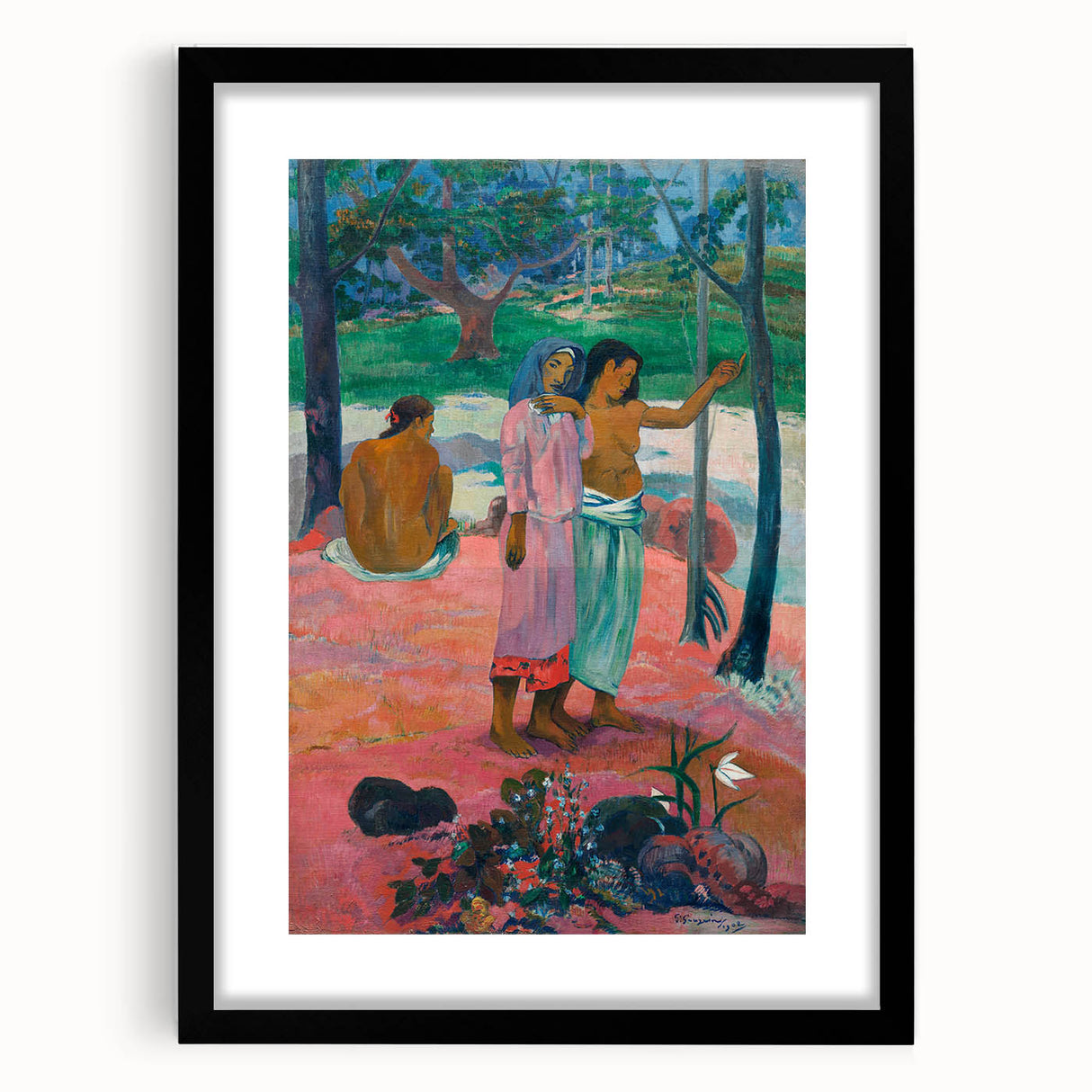 Impressionist Art Print - Gauguin's "The Call" Tropical Scene