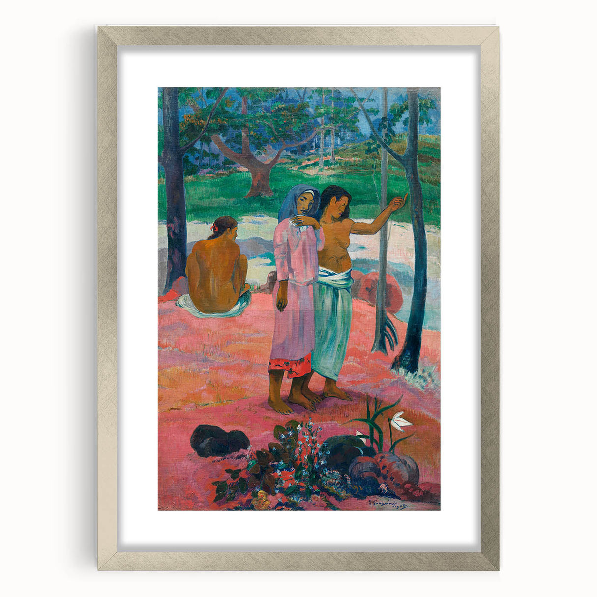 Impressionist Art Print - Gauguin's "The Call" Tropical Scene