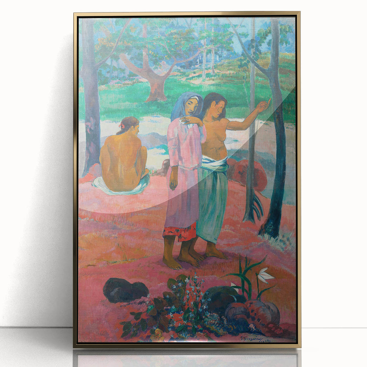 Impressionist Art Print - Gauguin's "The Call" Tropical Scene