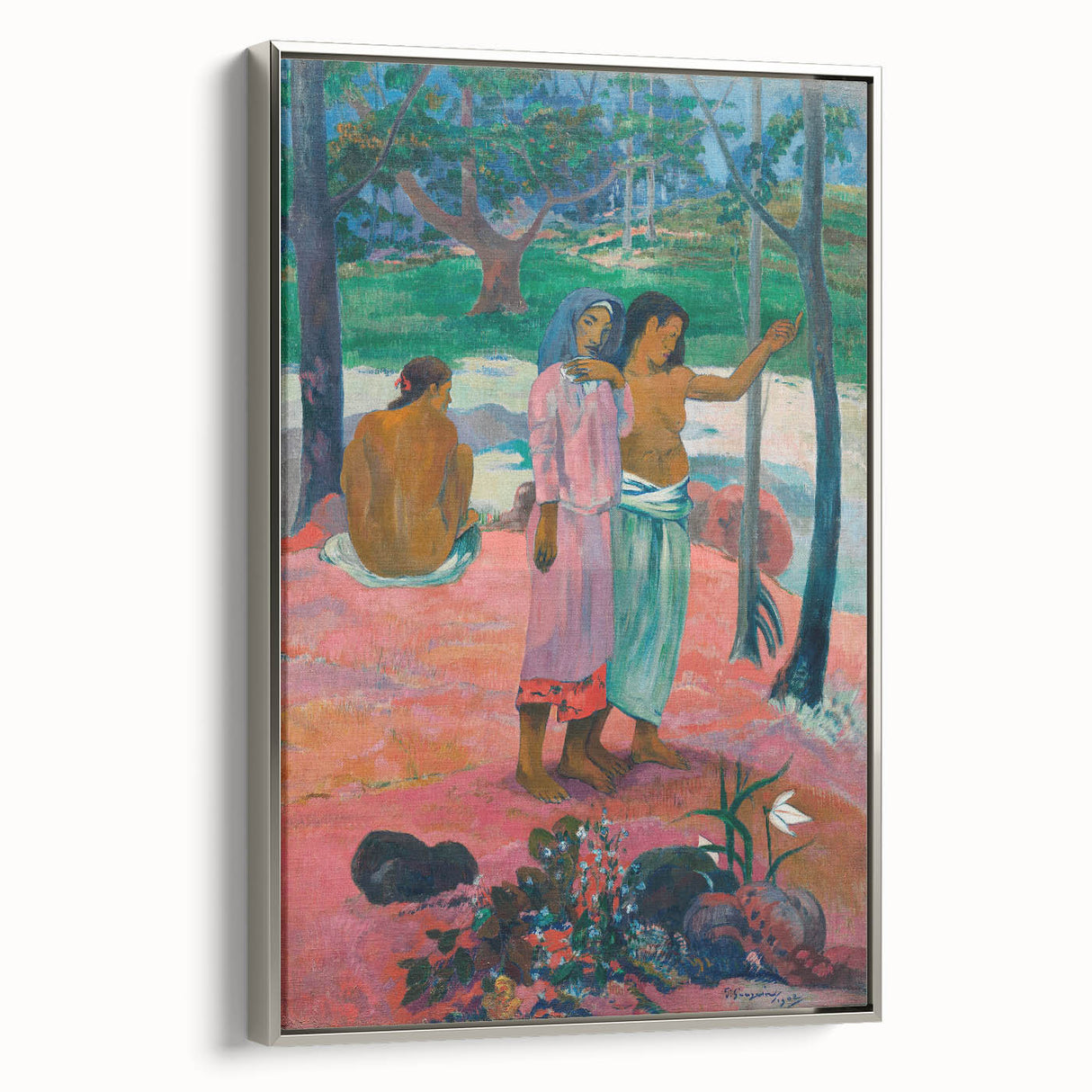 Impressionist Art Print - Gauguin's "The Call" Tropical Scene