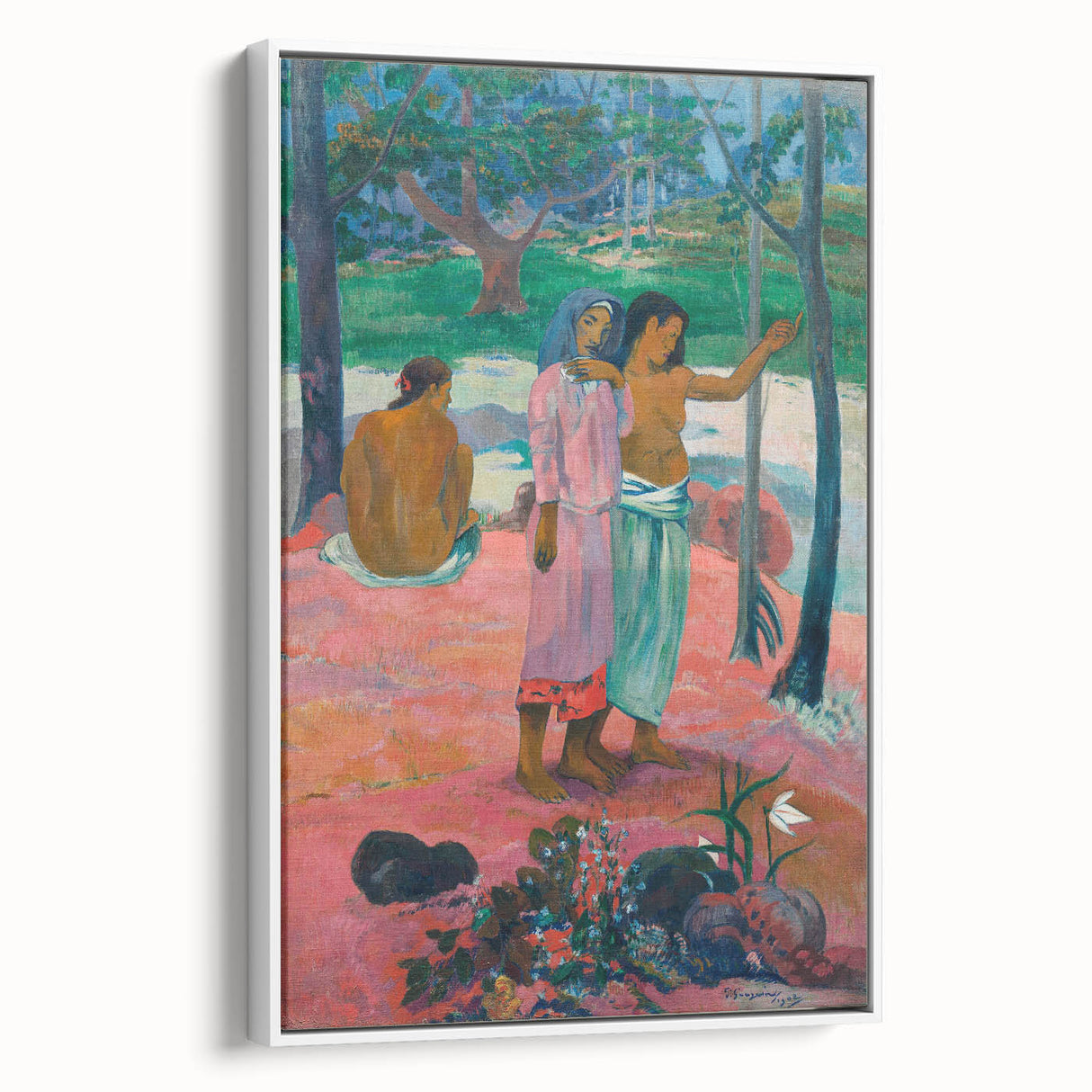 Impressionist Art Print - Gauguin's "The Call" Tropical Scene