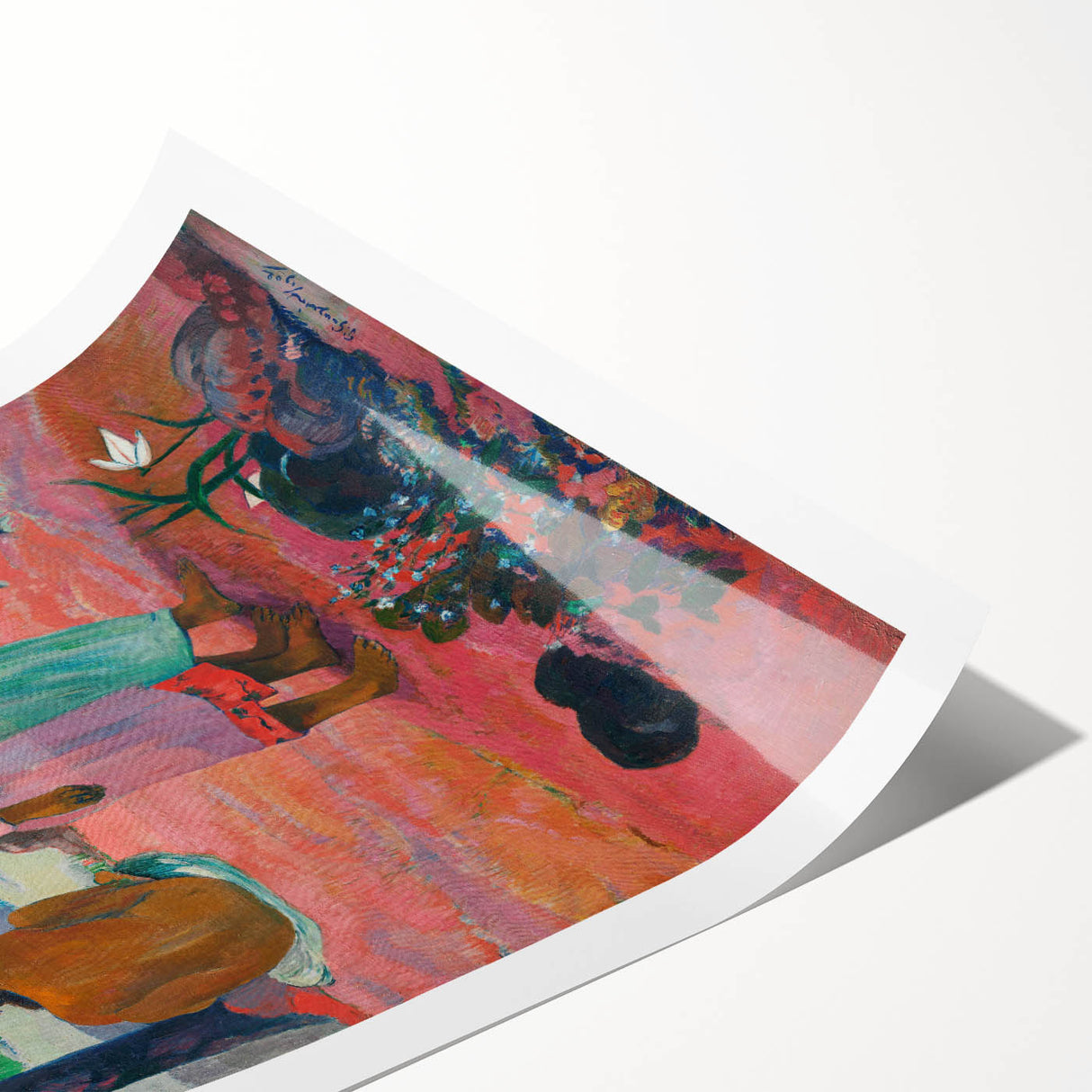 Impressionist Art Print - Gauguin's "The Call" Tropical Scene