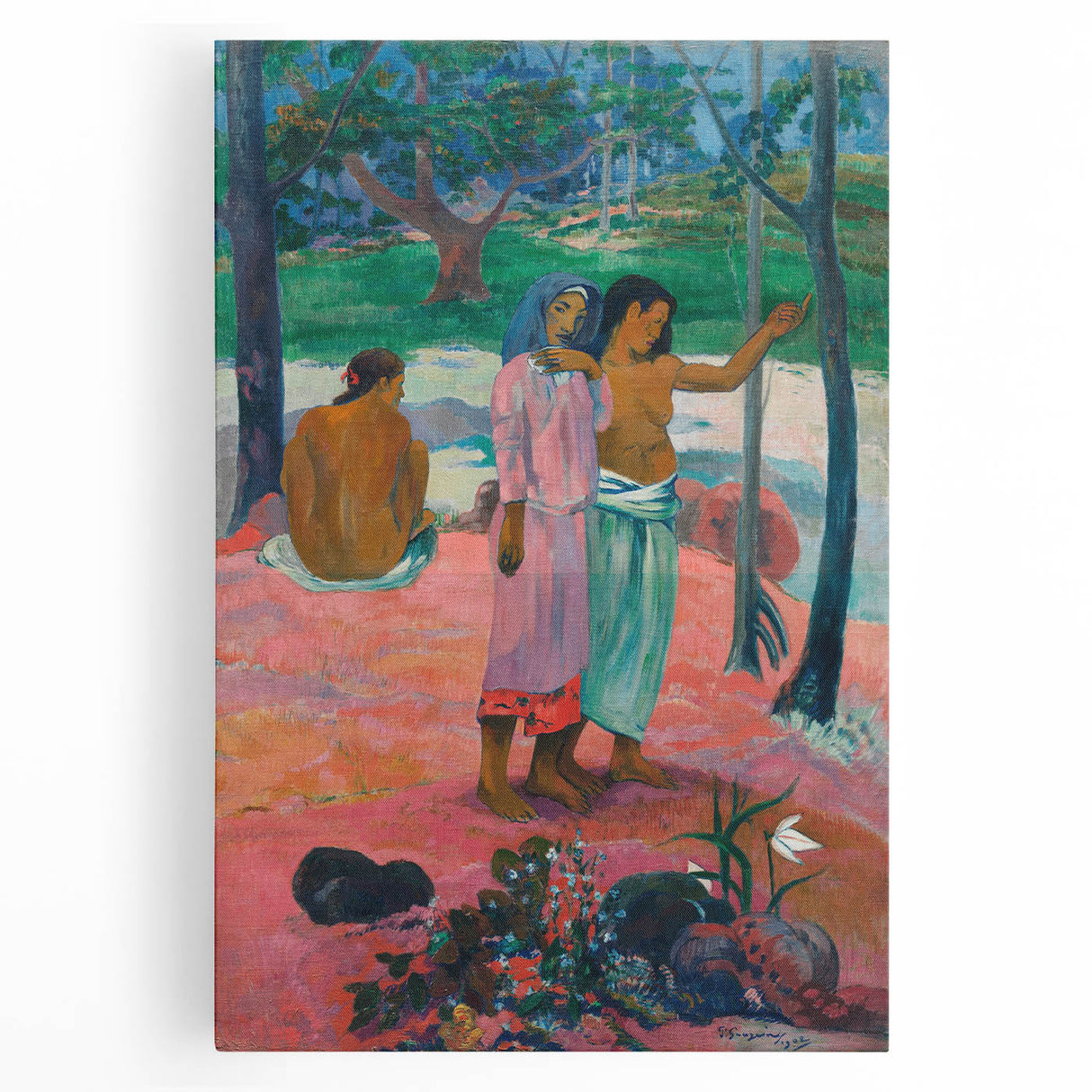 Impressionist Art Print - Gauguin's "The Call" Tropical Scene