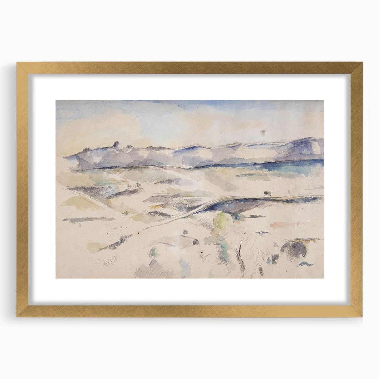 Impressionist Landscape Art - Cézanne's "Chaine de l'Étoile" Print
