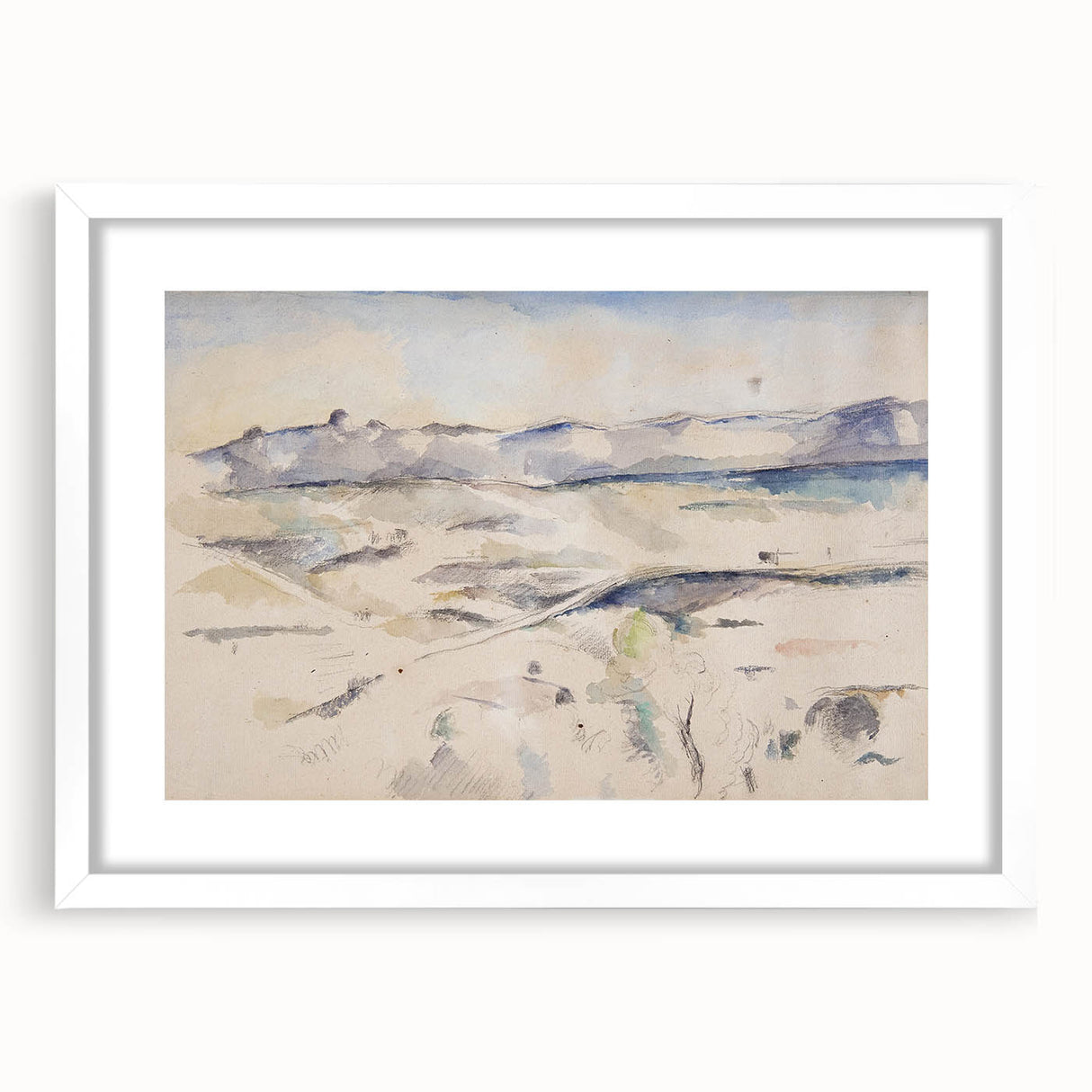 Impressionist Landscape Art - Cézanne's "Chaine de l'Étoile" Print