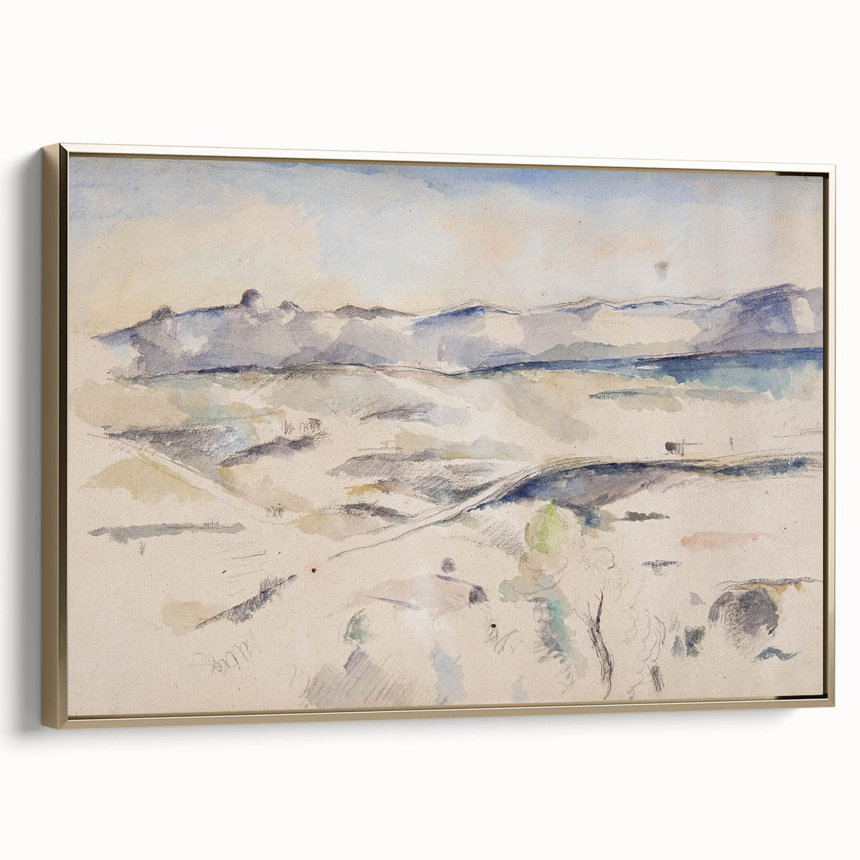 Impressionist Landscape Art - Cézanne's "Chaine de l'Étoile" Print