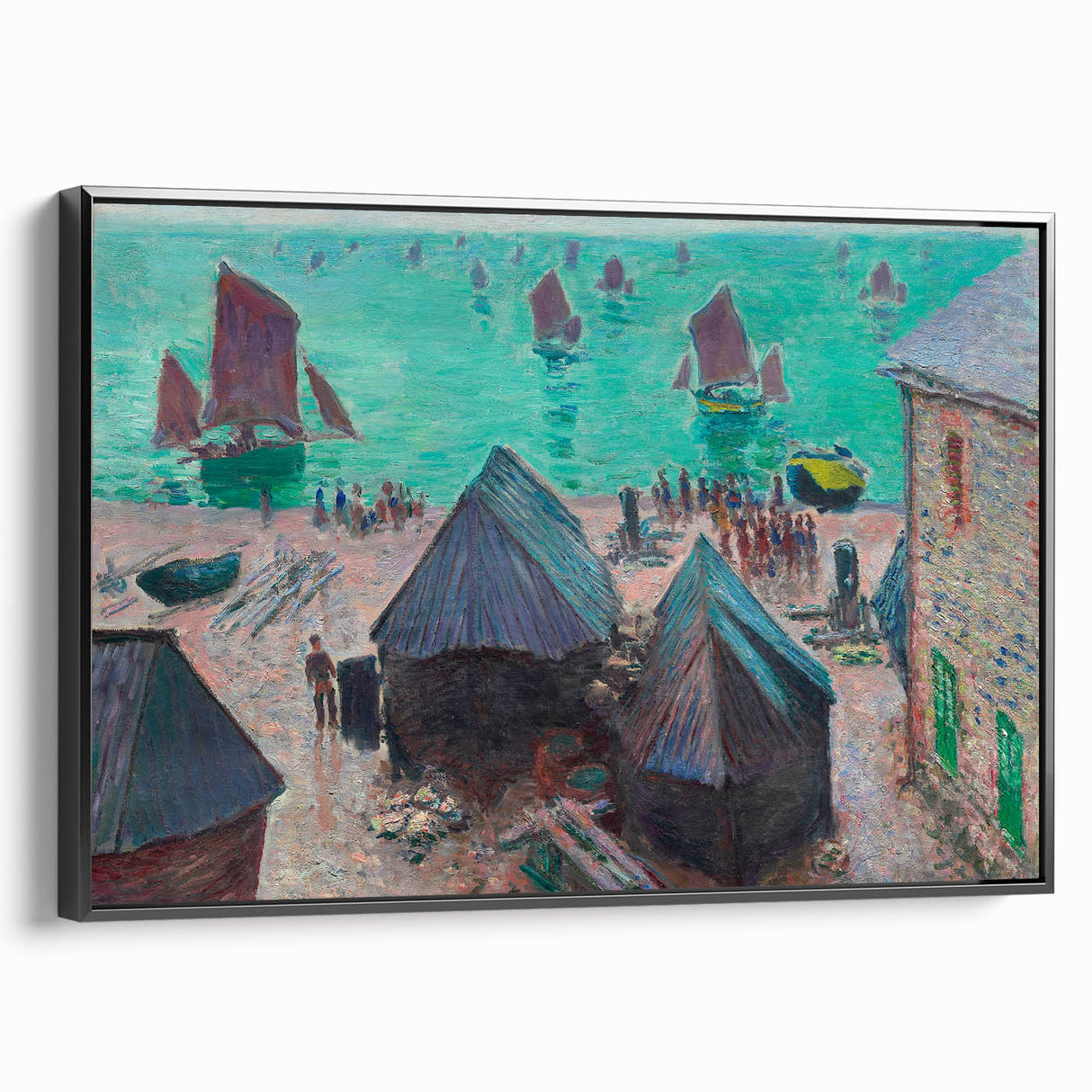 Impressionist Art – Sunset Over the River Claude Monet Style Print