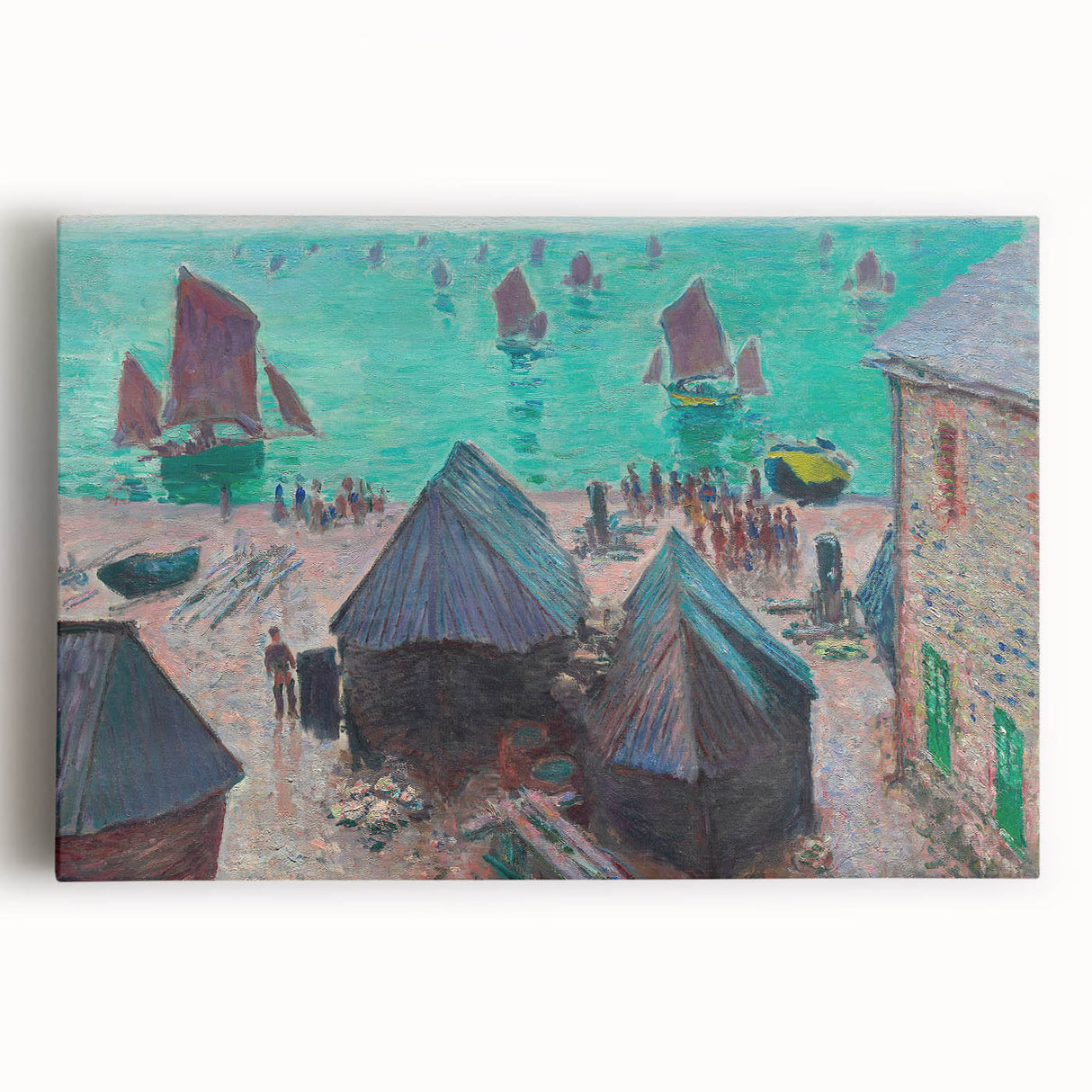 Impressionist Art – Sunset Over the River Claude Monet Style Print