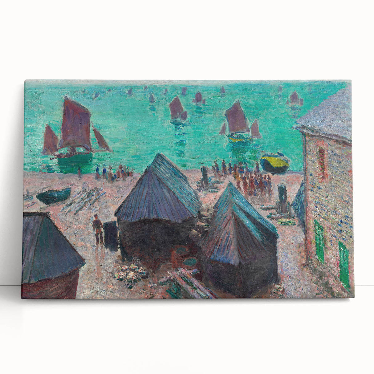 Impressionist Art – Sunset Over the River Claude Monet Style Print