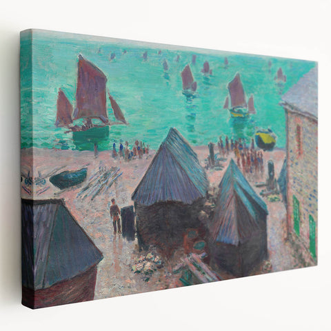 Impressionist Art – Sunset Over the River Claude Monet Style Print