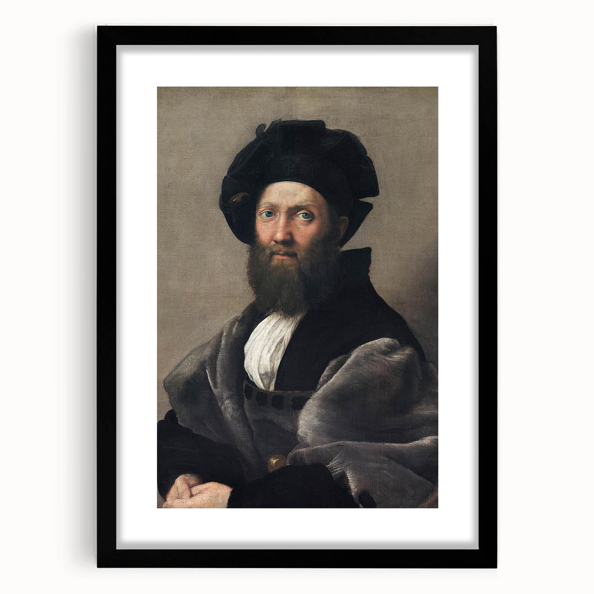Raphael: Portrait of Baldassarre Castiglione Renaissance Print
