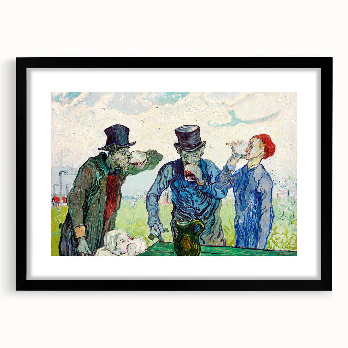 Impressionist Painting – The Drinkers by Vincent van Gogh Print