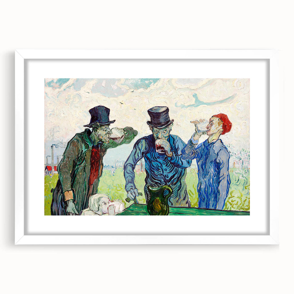 Impressionist Painting – The Drinkers by Vincent van Gogh Print