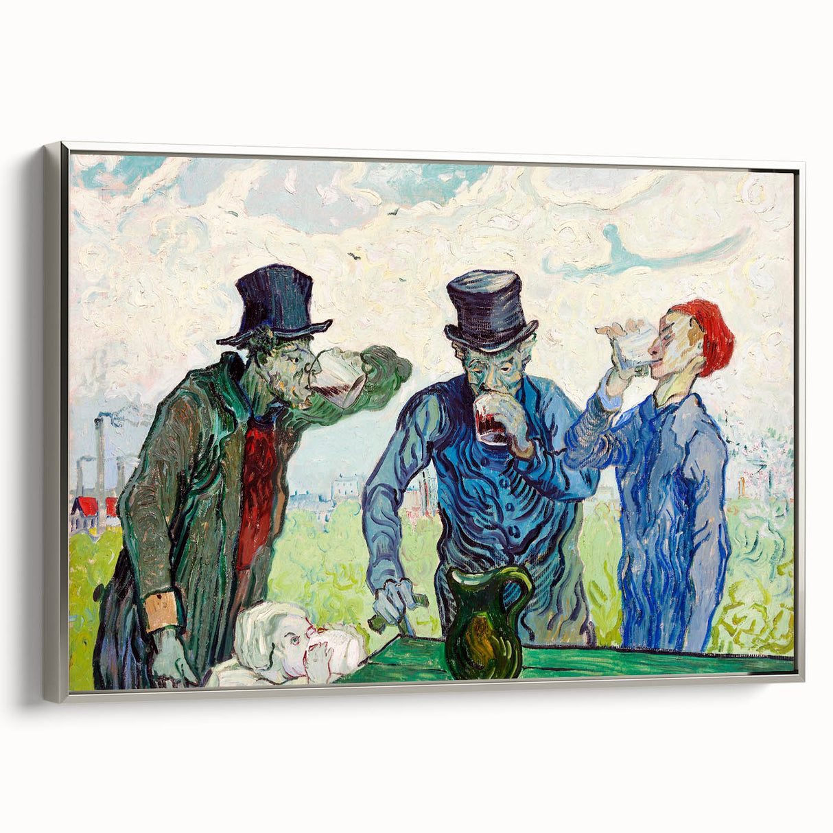 Impressionist Painting – The Drinkers by Vincent van Gogh Print
