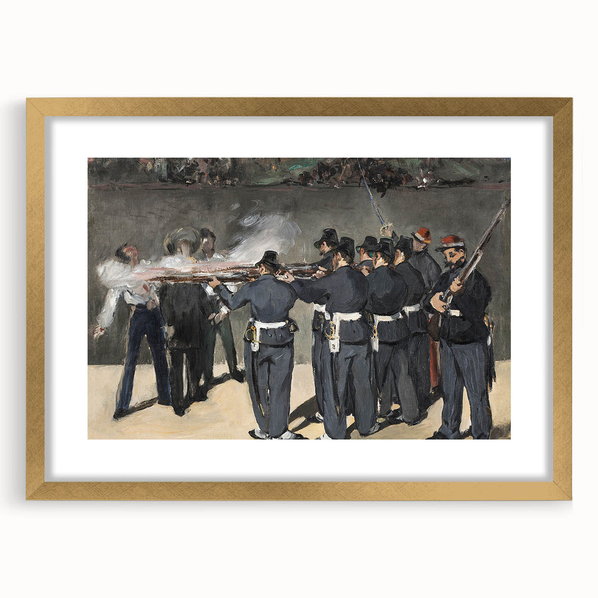 Impressionism Wall Art: The Execution of Emperor Maximilian Print