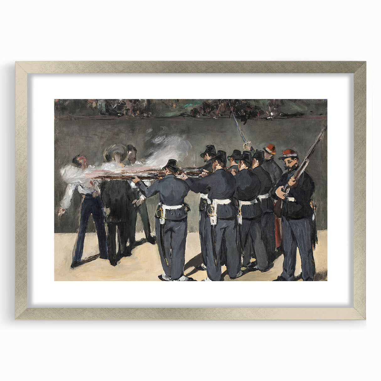 Impressionism Wall Art: The Execution of Emperor Maximilian Print
