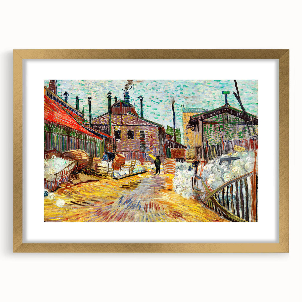 Impressionism Wall Art: The Factory by Vincent van Gogh Print