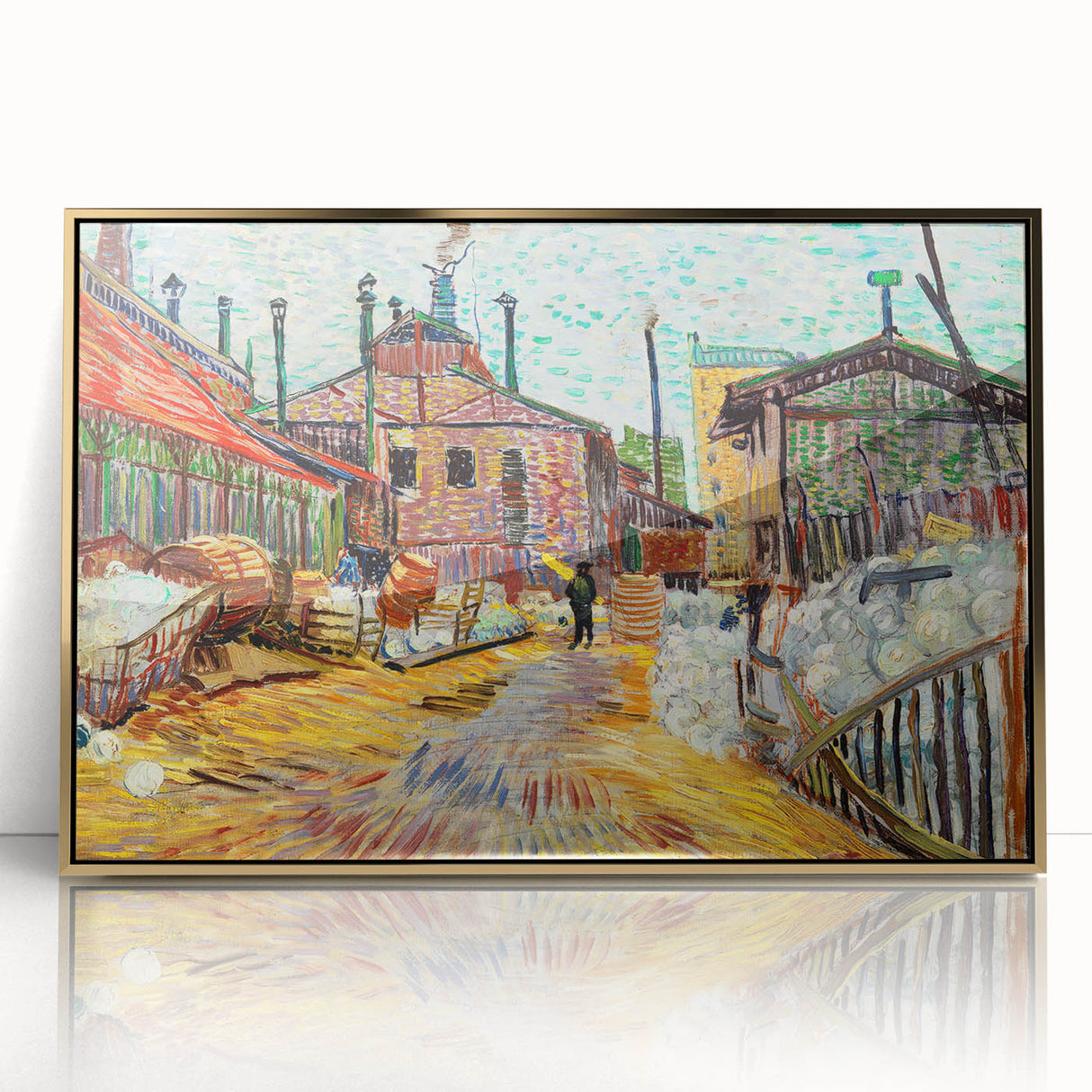 Impressionism Wall Art: The Factory by Vincent van Gogh Print