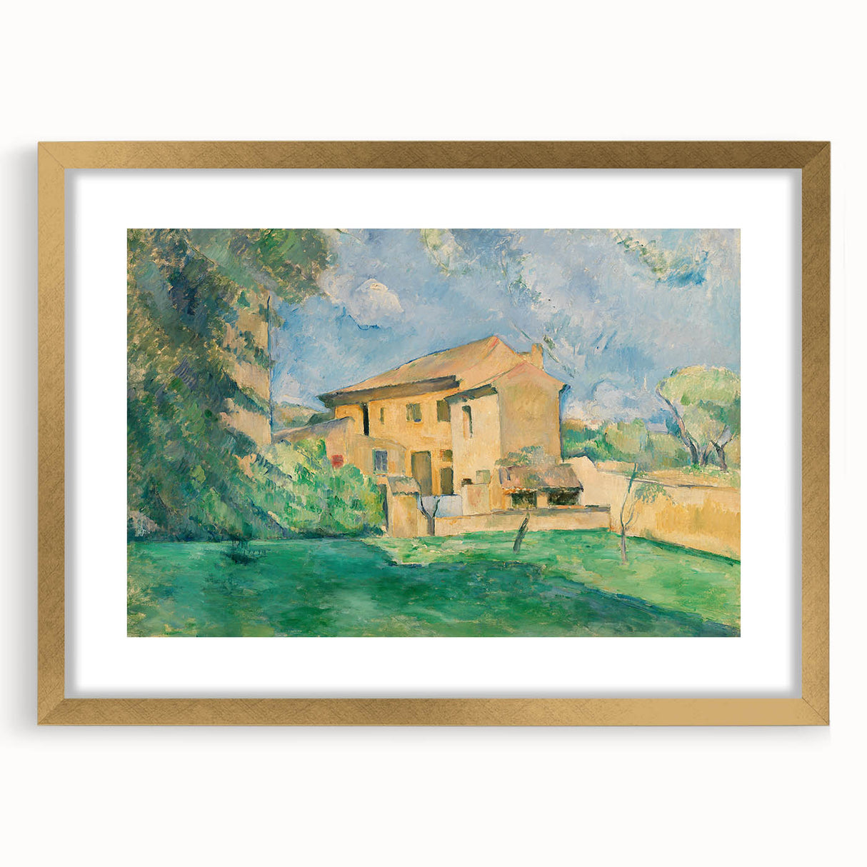 Impressionist Landscape: The Farm at Jas de Bouffan Print