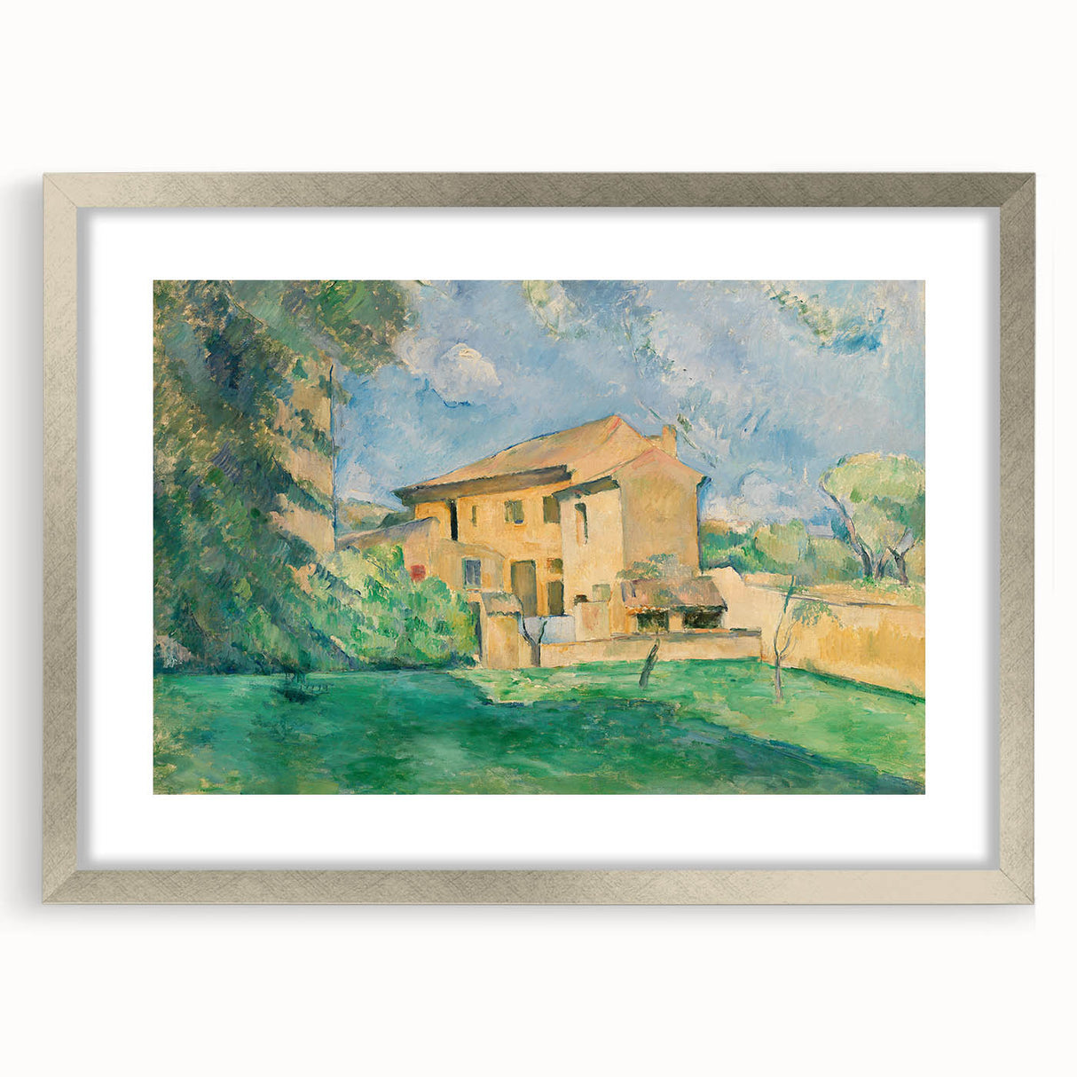 Impressionist Landscape: The Farm at Jas de Bouffan Print