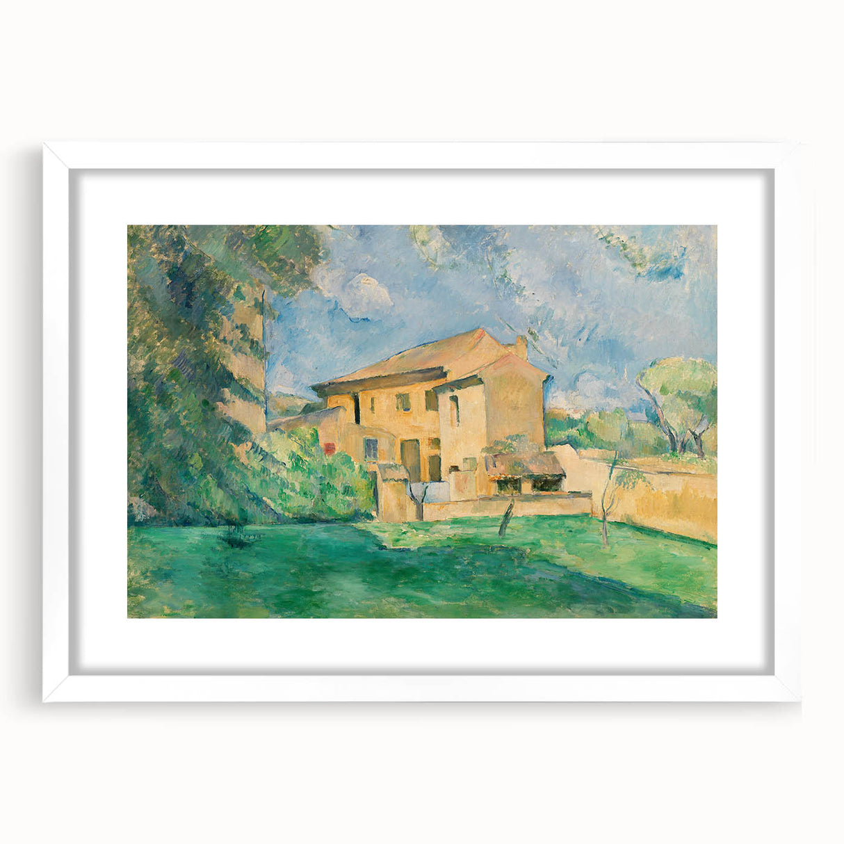 Impressionist Landscape: The Farm at Jas de Bouffan Print