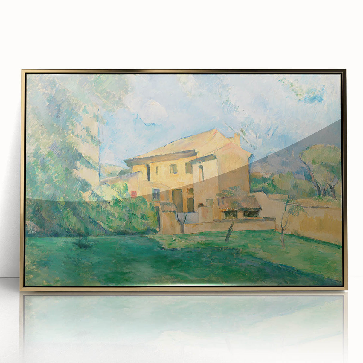 Impressionist Landscape: The Farm at Jas de Bouffan Print