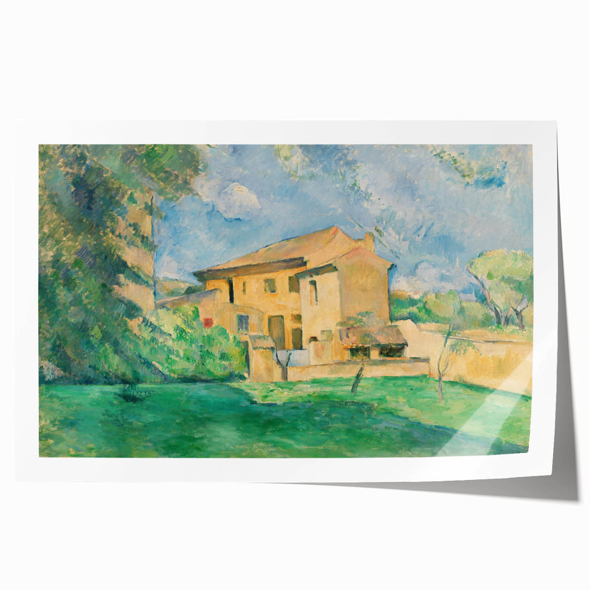 Impressionist Landscape: The Farm at Jas de Bouffan Print