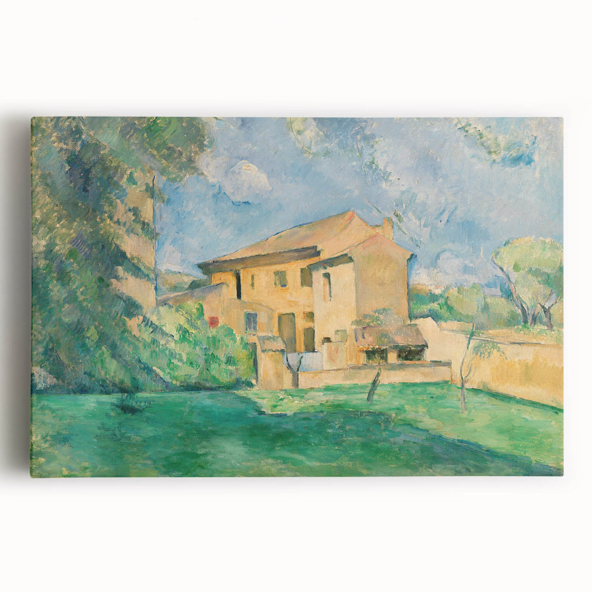 Impressionist Landscape: The Farm at Jas de Bouffan Print