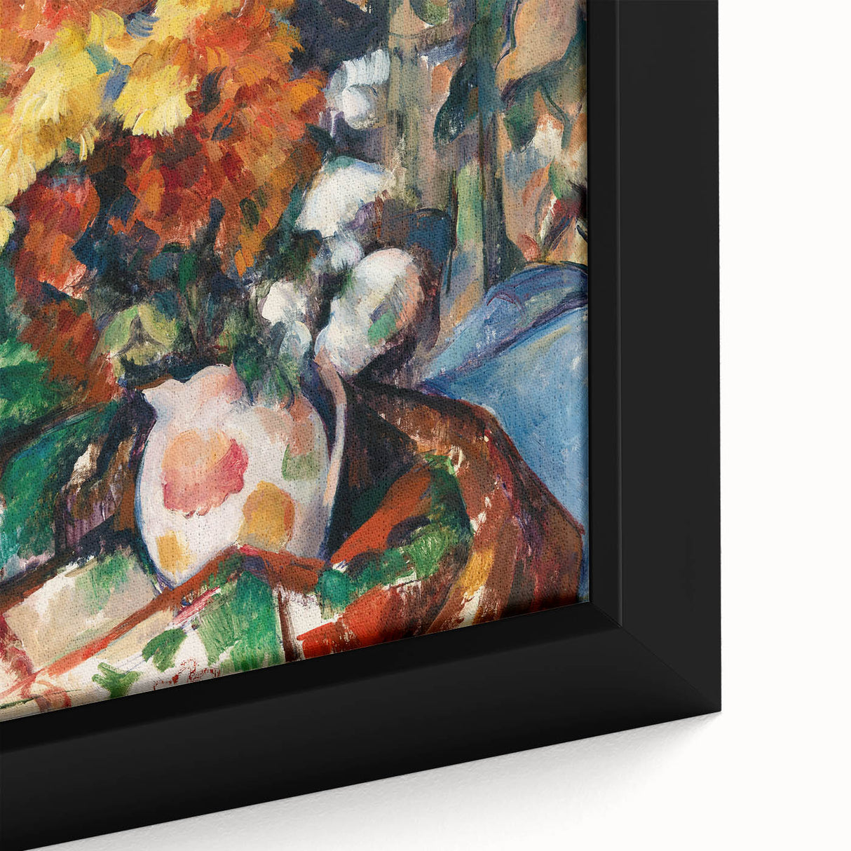 Impressionist Flower Vase Wall Art - Vibrant Floral Still Life Print