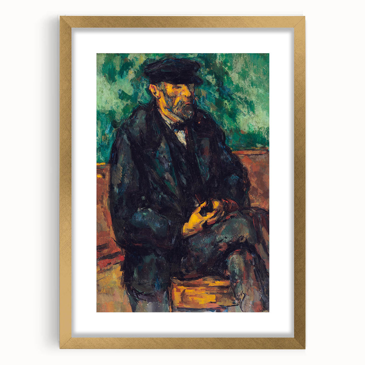 Impressionist Portrait Wall Art - The Gardener by Cézanne Print