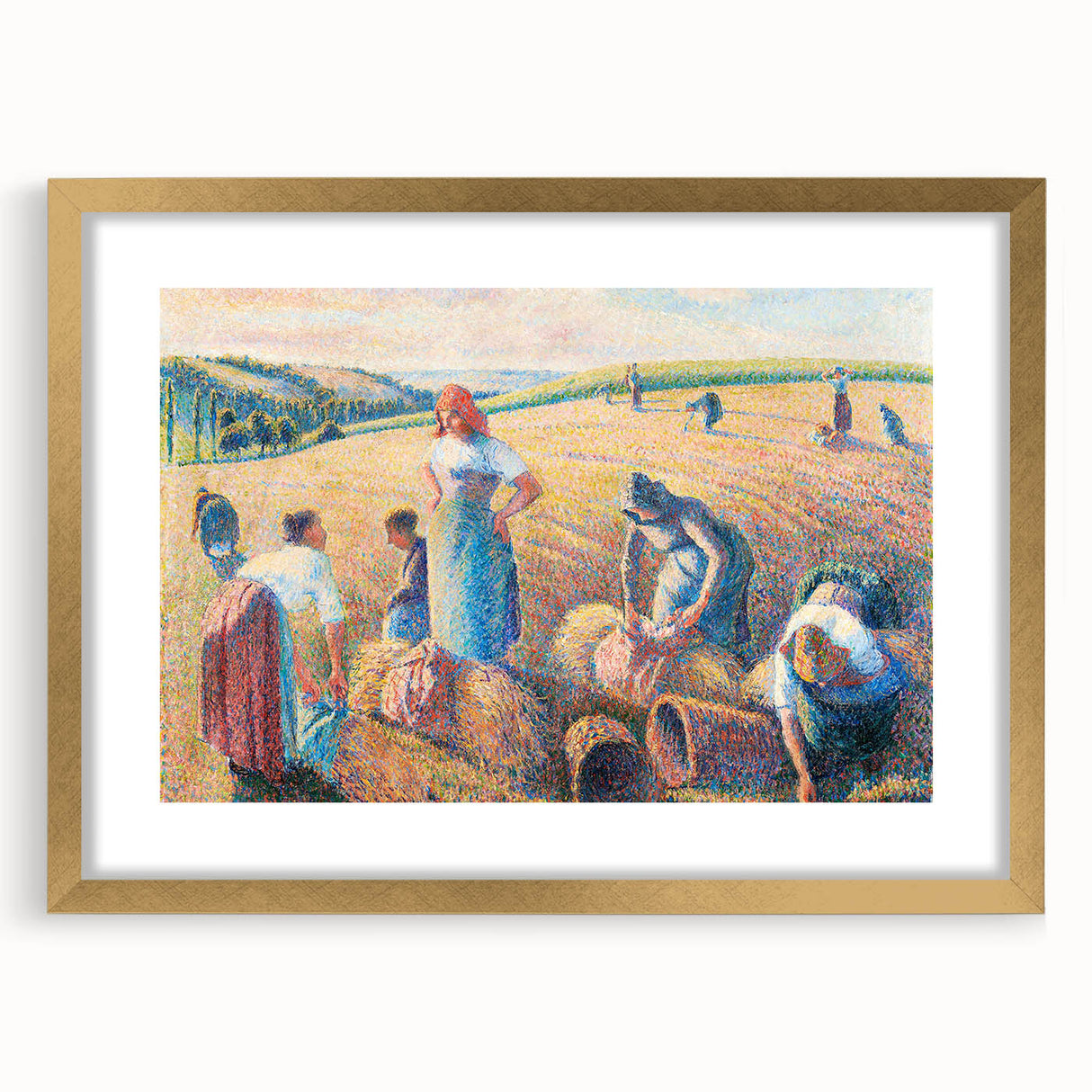 Impressionism Wall Art: The Gleaners by Camille Pissarro Print