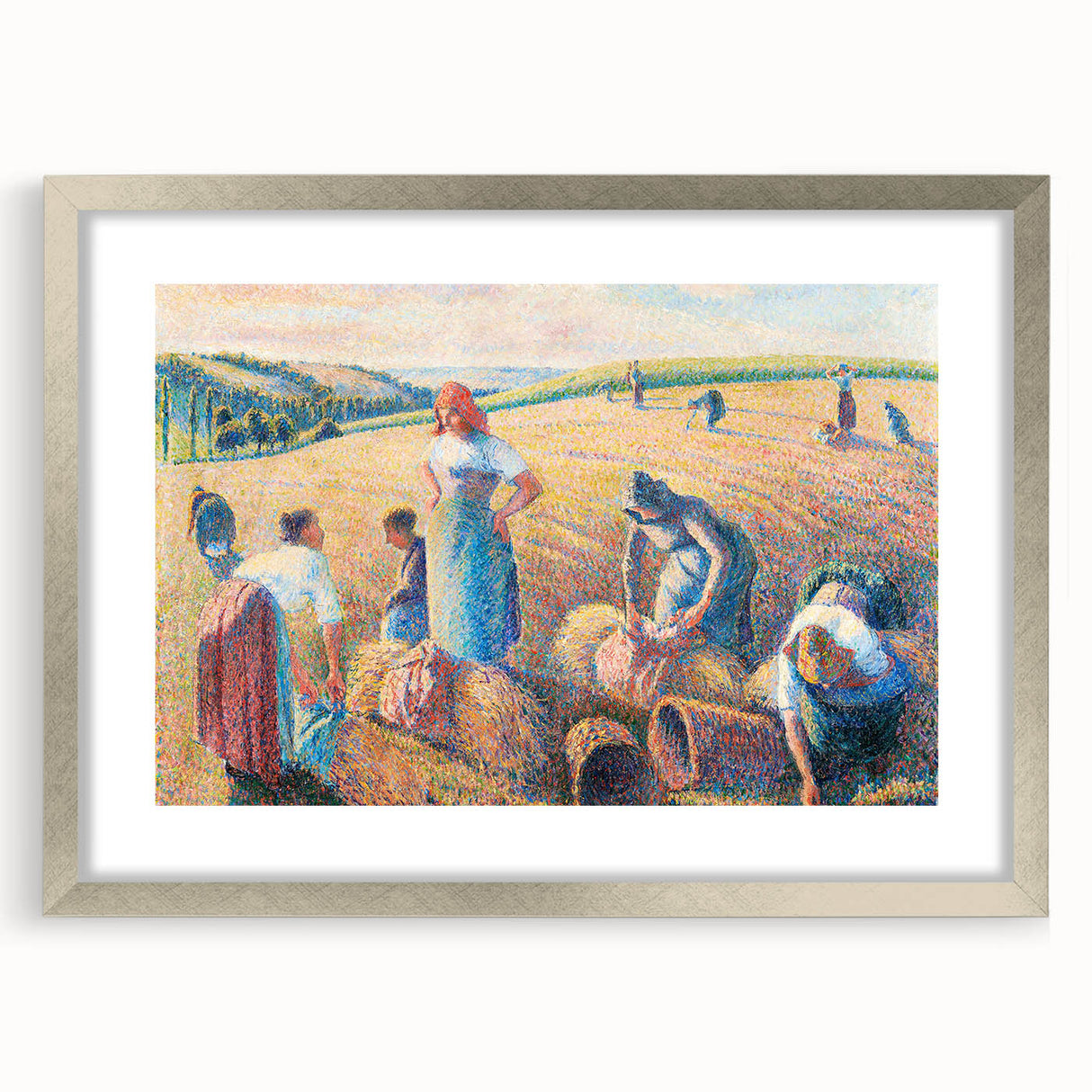 Impressionism Wall Art: The Gleaners by Camille Pissarro Print