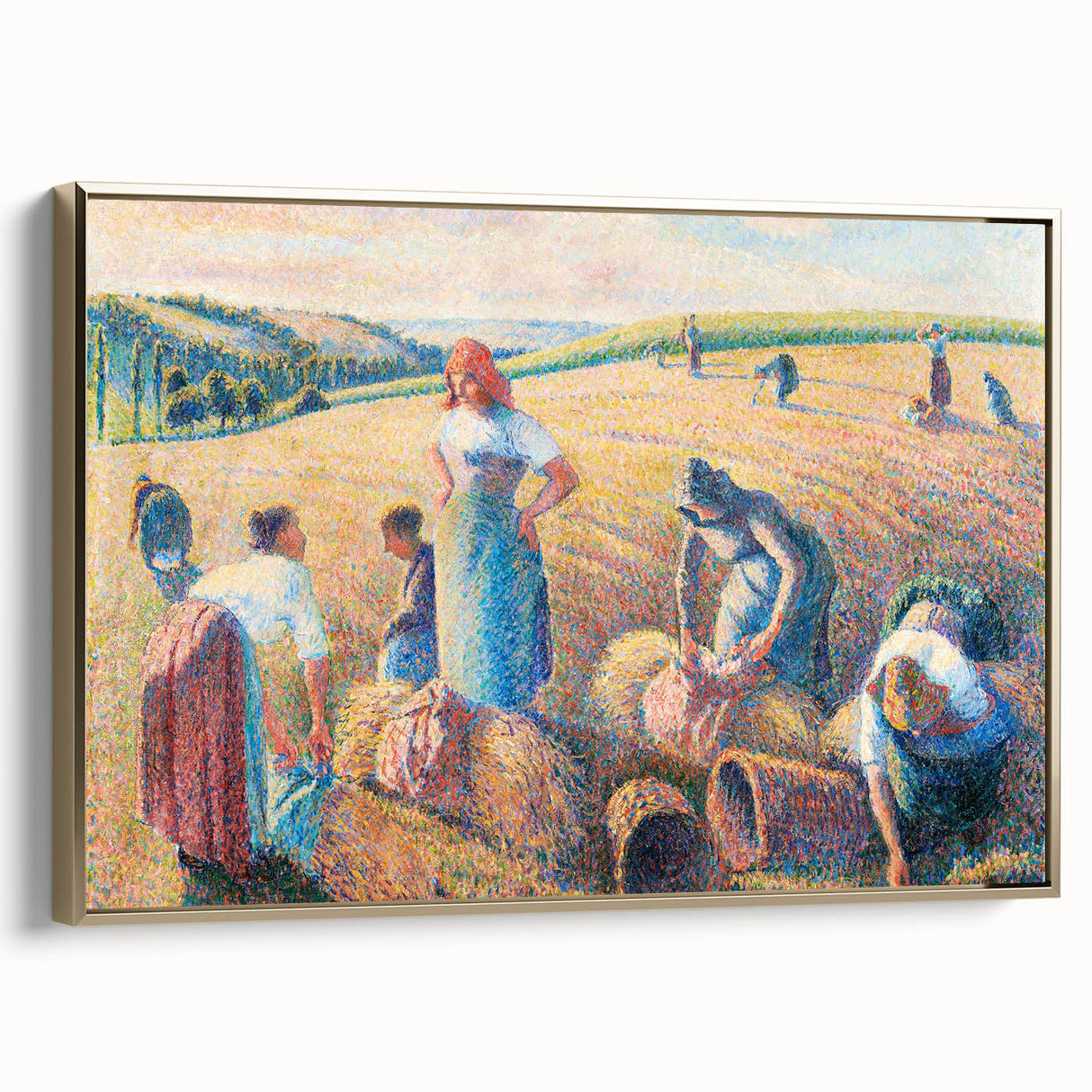 Impressionism Wall Art: The Gleaners by Camille Pissarro Print