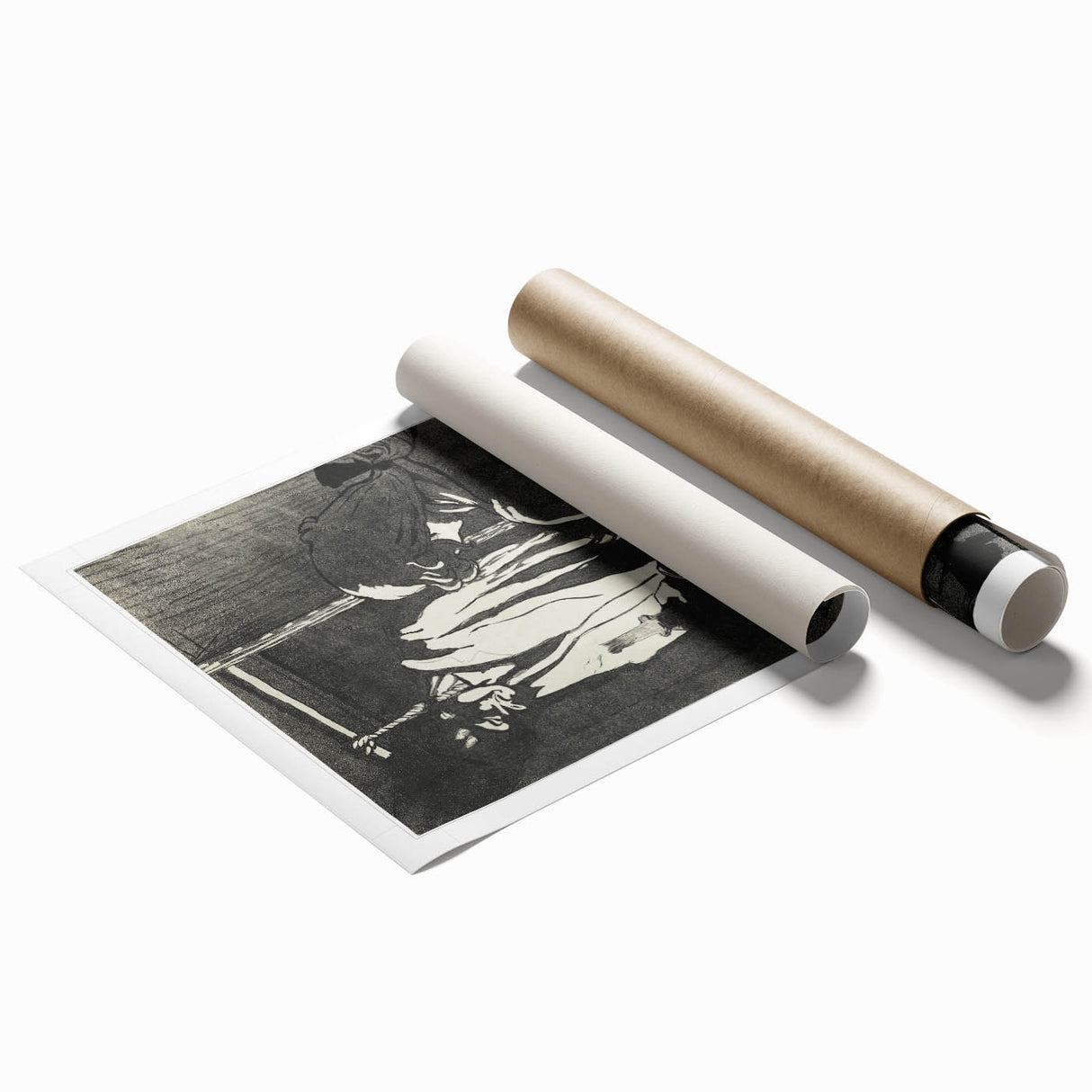 Impressionist Black-and-White Print - The Hanged Man by Toulouse-Lautrec