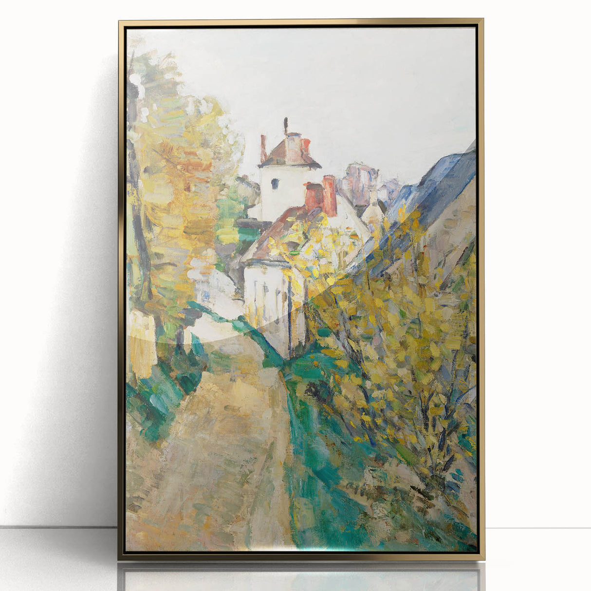 Impressionist Village Scene - Dr. Gachet’s House by Cézanne Print
