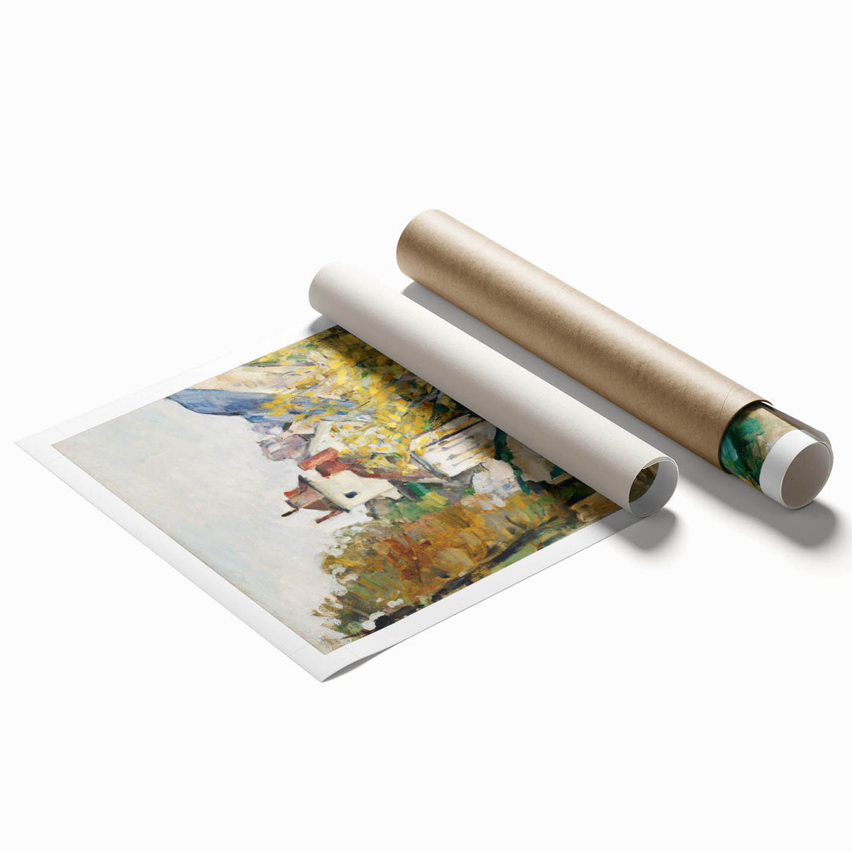 Impressionist Village Scene - Dr. Gachet’s House by Cézanne Print